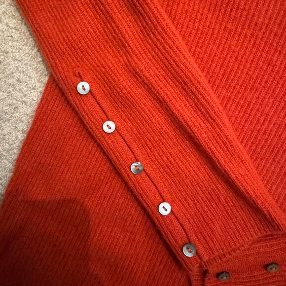Vintage Repeat Cashmere Sweater, Burnt Orange - Picture 3 of 3